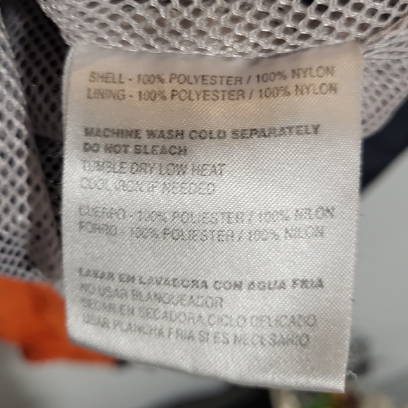 NFL Chicago Bears 2002-04 Men's 2XL Reebok Pullover V-Neck Windbreaker Jacket - Picture 9 of 11